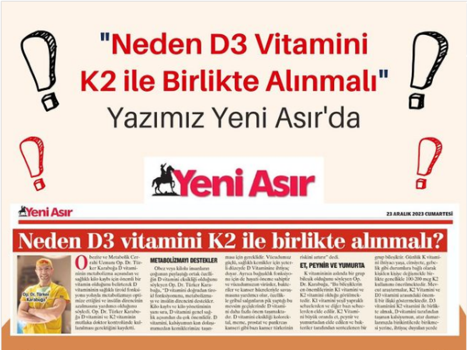 Neden D3 Vitamini K2 ile Birlikte Alınmalı?